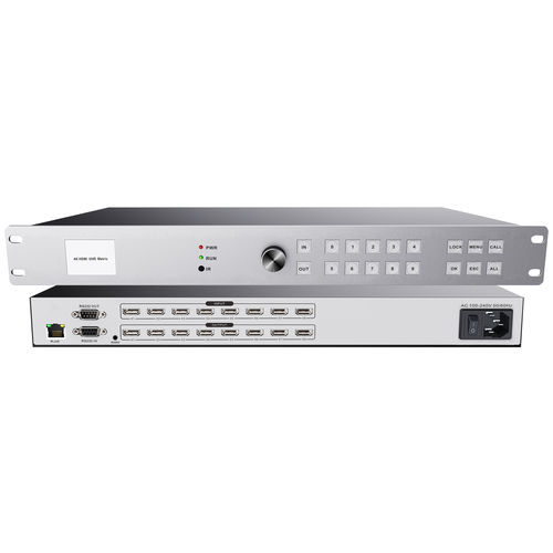 UHD 8x8 4K 60Hz Professional Audio Video Matrix Switch Splitter All-in-One Intelligent EDID IR RS232 &nbsp;Audio Wall Processor