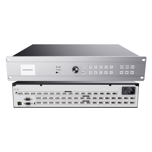 16进32出4K30 HDMI矩阵切换器 网络RS232/WEB远程控制设备